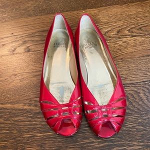 Stuart Weitzman patent leather ballerina flats